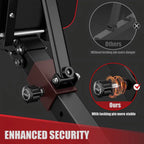 GIKPAL 7 Positions Adjustable Weight Bench,With Extended Headrest and Leg Extension,Foldable Workout Olympic Weight Bench Press for Full Body Strength Training,Maximum Weight 770 Lbs.