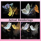 2-Pack Romantic Butterfly Floor Lamp with LED Lights, White & Gold Options, for Wedding, Party, Home Decor, Hanging Chandelier (Multiple Sizes, US Plug)