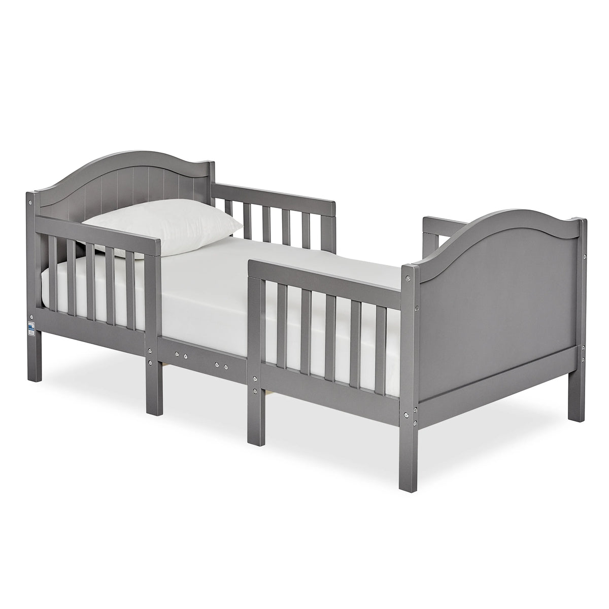 Dream On Me Portland 3 in 1 convertible Toddler Bed, Steel Grey