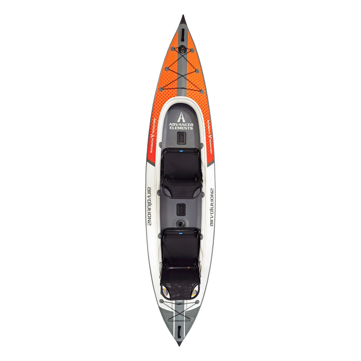 Advanced Elements AirVolution? 2 Pro - Inflatable Kayak with Pump - Recreational Tandem Kayak - 14.5 ft - Orange