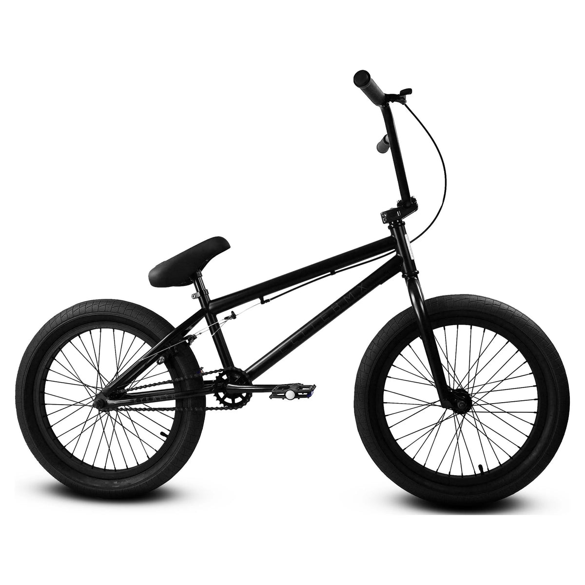 Elite BMX Bicycle 20�� Freestyle Bike - Stealth Blue Purple Ideal for Ages 7 to 18 Years