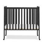 Delta Children Lee Portable Folding Mini Crib with 1.5-Inch Mattress - Greenguard Gold Certified, Bianca White
