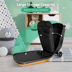 Muhub 2 in 1 Scooter Luggage for Kids and Adult,Foldable Ride on Luggage with Wheels,Light Blue