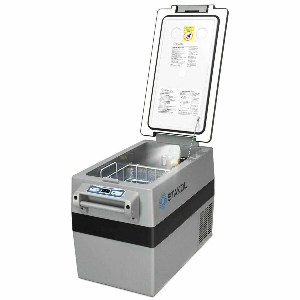 Gymax Portable Refrigerator Vehicle Car Compressor Freezer Cooler 44-Quart