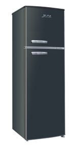 ARCTIC CHEF - 10 Cu Ft Top-Freezer Apartment-size Retro Refrigerator - Black