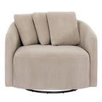 Beautiful Drew Accent Chair by Drew Barrymore, Cream Boucle