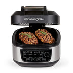 Grill Air Fryer Combo Plus, Indoor Grill / Air Fryer, Stainless Steel