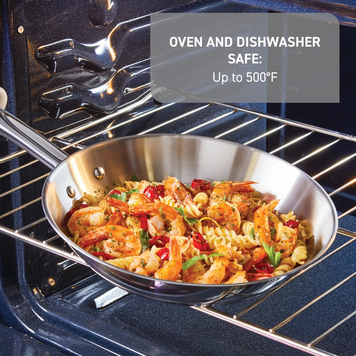 T-fal Cook & Strain Stainless Steel Cookware Set, 14 piece Set