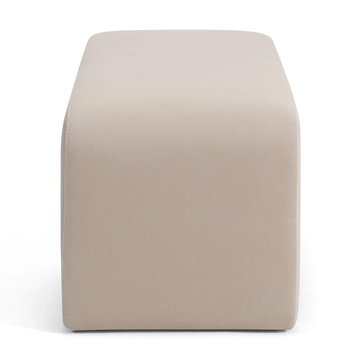Better Homes & Gardens Juliet Velvet Waterfall Bench, Beige