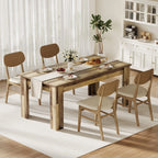 Dining Table for 4-6,63-inch Dining Tables for 4,Farmhouse Kitchen Table with Large Tabletop,Rectangular Dining Room Table,Kitchen Dining Table Dinner Table for Kitchen,Living Room��Only table��