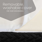 Milliard Memory Foam Futon Mattress - Full Size (Frame Not Included) (Black), 71"52"x6"