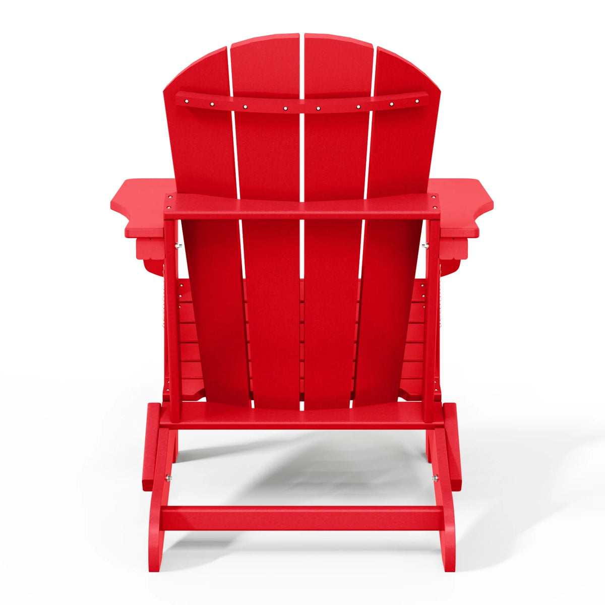 Westintrends Outdoor Folding HDPE Adirondack Chair, Patio Seat, Weather Resistant, Dark Brown