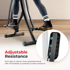 Sunny Health & Fitness Manual Air Walker Elliptical �?30�?Stride, Low Impact, Lightweight, Quiet with Free SunnyFit App