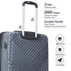 10 Piece Luggage Set Lightweight Suitcase Set with 7PCS Organizer Bags Suitcase with TSA Lock Spinner Wheels(Black)
