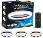 CannonX 14�� Low Profile Ceiling Fans with Lights and Remote, Modern Fandelier Ceiling Fan with Light, 6 Speeds, 3 Lighting Modes 3500K-5500K, Flush Mount for Bedroom, LED 2200 Lumens