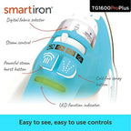 Oliso Pro Plus Ceramic-Coated Steam Iron, Blue