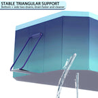 Foldable Swimming Pool, Large Non-Inflatable Outdoor Pools for Kids Adults Above Ground Pools, 116in