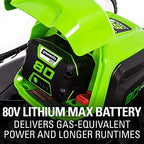 Greenworks Pro 80V 21-Inch Brushless Self-Propelled Lawn Mower, 4Ah Battery Included MO80L410