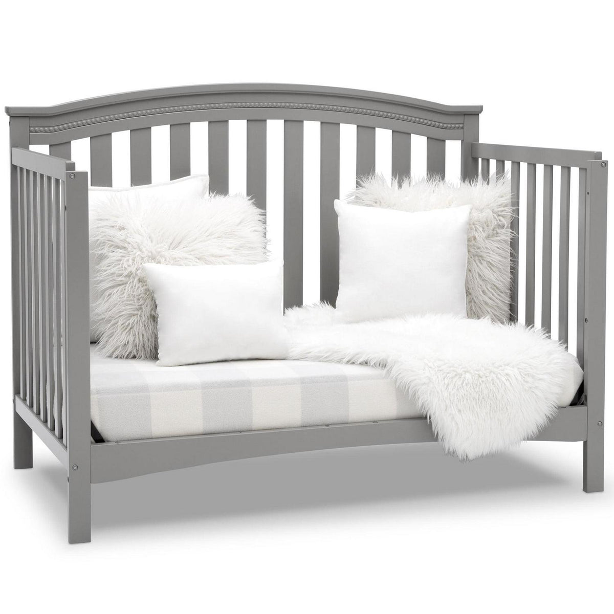 Delta Children Waverly 6-in-1 Convertible Baby Crib. Grey