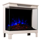 Modern Ember 24-in 3-Sided Freestanding Electric Stove in Black ME-24-3SD-BLK
