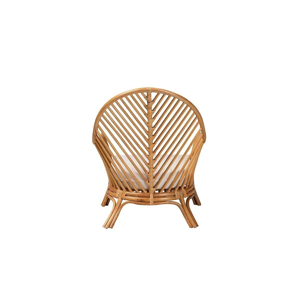 bali & pari Lisabon Bohemian Light Honey Rattan Arm Chair