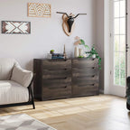 Homfa 4 Large Drawers Dresser, Modern Wood Chest of Drawers for Bedroom Hallway Living Room, White