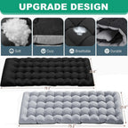 SLSY Folding Camping Cot with 2 Sided Cushion & Pillow, Adjustable 5-Position Outdoor Portable Folding Lounge Chair, Folding Sleeping Cots Bed