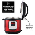 Instant Pot Duo™ 6 Quart Multi-Cooker, Red Stainless Steel