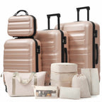 Hardshell ABS Luggage Set - Lightweight & Durable Suitcases with Dual Spinner Wheels