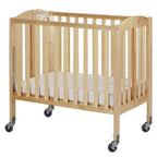 Dream On Me Birch 3-in-1 Folding Portable Mini Crib. Natural