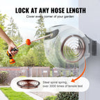 KFFKFF Retractable Hose Reel Water Hose Reel 130'x1/2" 180�� Swivel Wall Mount