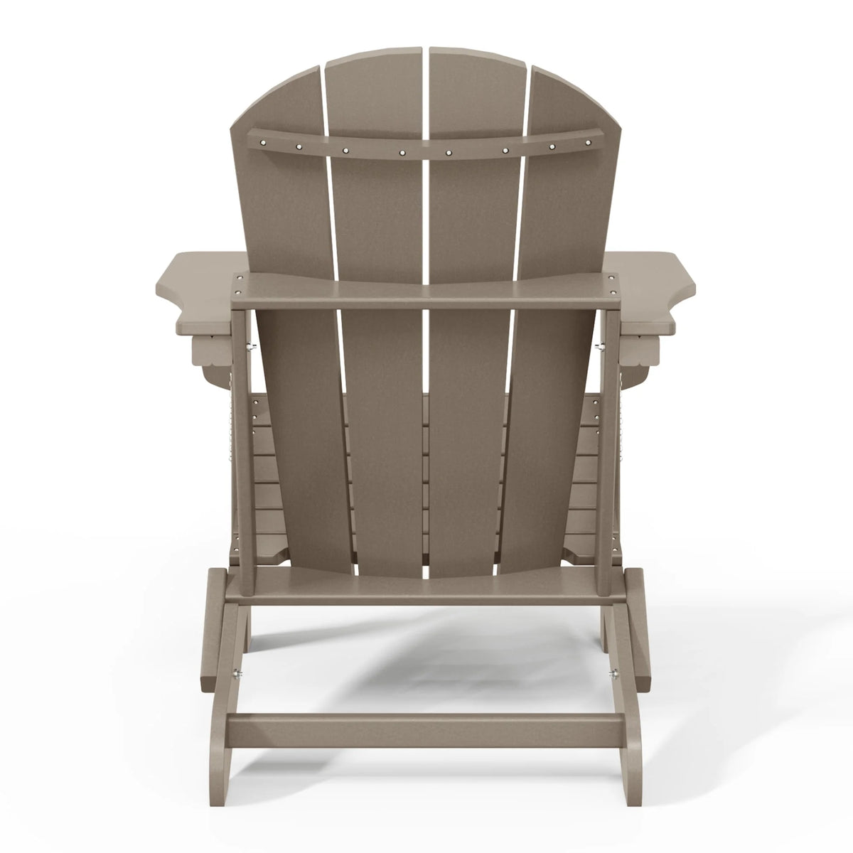 Westintrends Outdoor Folding HDPE Adirondack Chair, Patio Seat, Weather Resistant, Dark Brown
