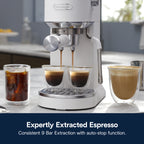 De’Longhi Dedica Duo Espresso Machine, Compact Size with Built in Frother for Latte Art, Brew Espresso, Cold Brew, Lattes & More, Stainless Steel