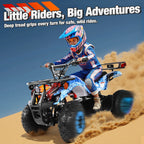 ATV for Kids, 36 Volt Ride on Toys, 500w Motor Quad Bike for Big Kids, Power Car Wheel with Metal Frame, Speed Control, Suspension, Black