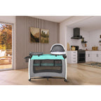 Dream On Me Princeton Deluxe Nap N Pack 3-in-1 Convertible Playard. Changer and Bassinet in Mint