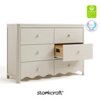 Storkcraft Casablanca 6 Drawer Nursery Dresser, Sage