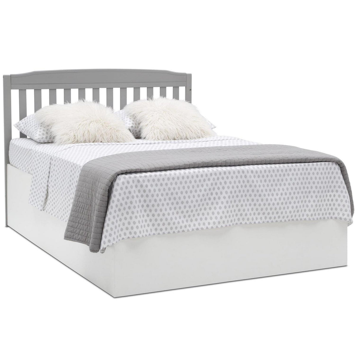 Delta Children Mason 6-in-1 Convertible Crib and Changer. Gray
