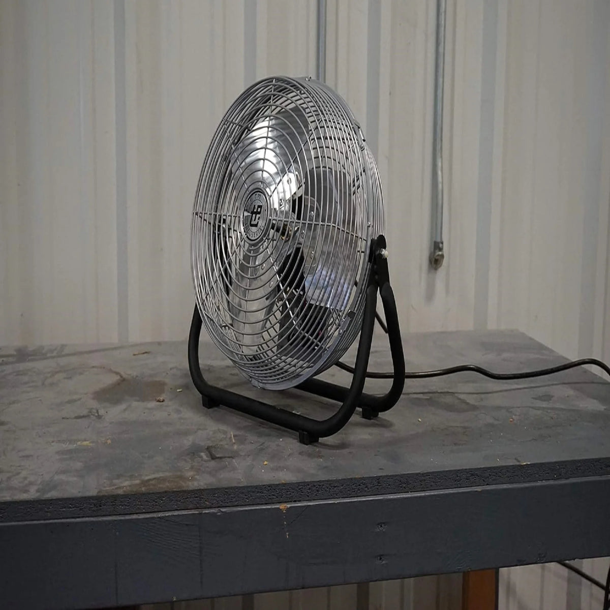 TPI 1-Phase, 120V 12" Industrial Floor Fan 1/12 HP