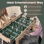 Costway 54" Foosball Table with 2 Balls & 26 Players 2 Bead Style Scorers for Game Rooms