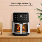 TaoTronics Air Fryer, 8-in-1 Airfryer Oven with Viewing Window Smart Touch 5.3 Quart