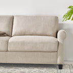 Zinus Josh 2-Seater Loveseat, Beige