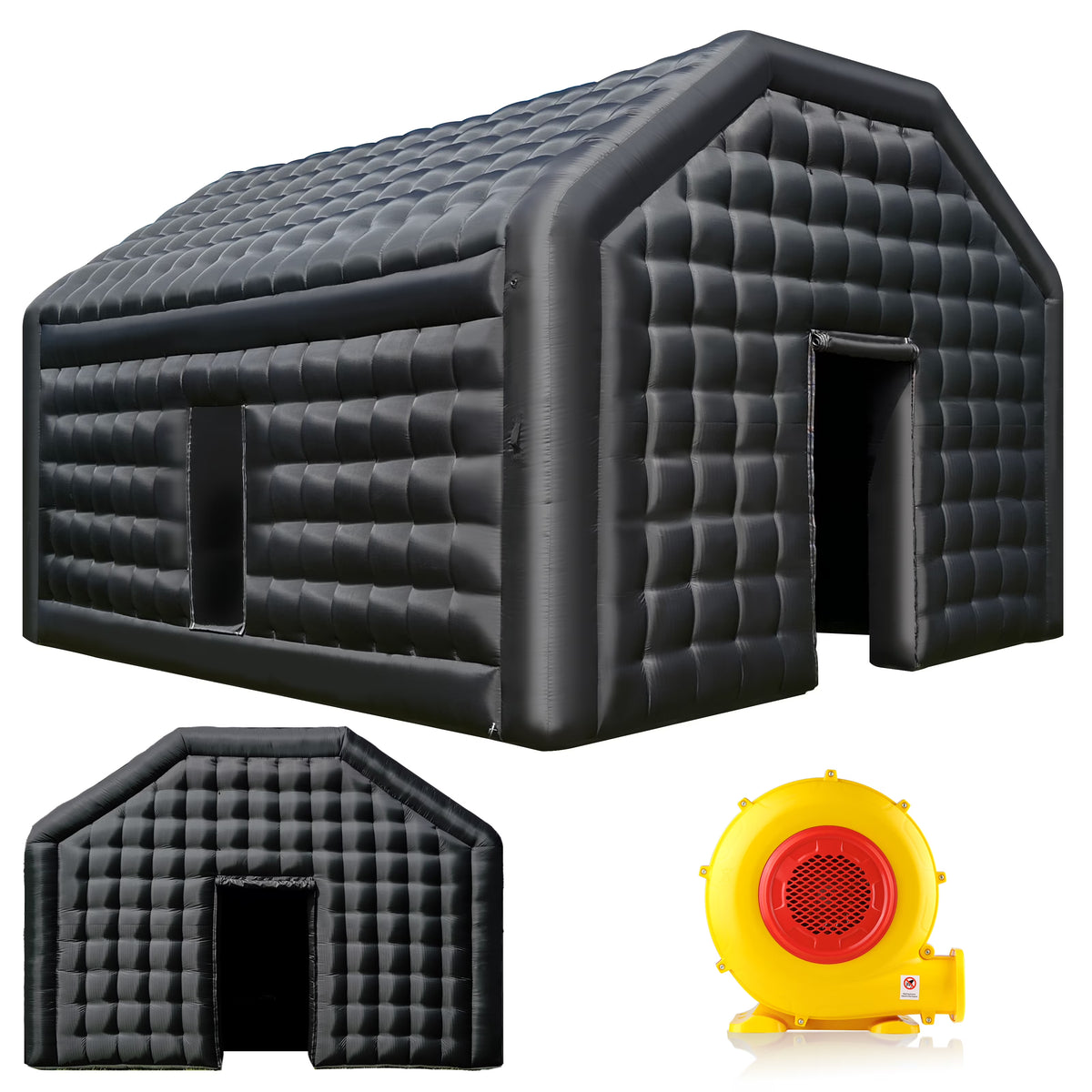 WARSUN 60 Person Large inflatable Party Tent with Disco Cube