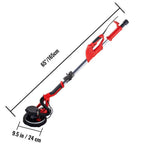 Drywall Sander 850W, Electric Drywall Sander, Electric Sander, with LED Strip Light and Vacuum Bag, Variable Speed 800-1750 RPM, Foldable Sheetrock Sander, with Telescope Handle, Wall Sander