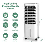 Costway 4-in-1 Portable Evaporative Air Cooler 12L Water Tank 4 Ice Boxes
