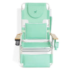 Ostrich Deluxe 3N1 Lightweight Outdoor Beach Lounge Chair w/Footrest, Pink