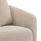 Beautiful Drew Accent Chair by Drew Barrymore, Cream Boucle