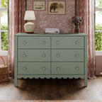 daVinci Sammy Scallop 6-Drawer Dresser in Light Sage