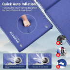 Elegear Self Inflating Sleeping Pad, 3.1" Ultra-Thick Memory Foam Camping Pad with Pillow Fast Inflating in 20s Insulated Camping Mattress Pad 4-Season Camp Sleeping Mat for Camping/Car/Tent