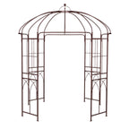 Gymax Birdcage Shape Garden Arbor Pergola Climbing Plants Stand Rack for Wedding Party