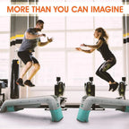 Yes4All Multifunctional Fitness Aerobic Step Platform and Aerobic Deck, Blue and Grey